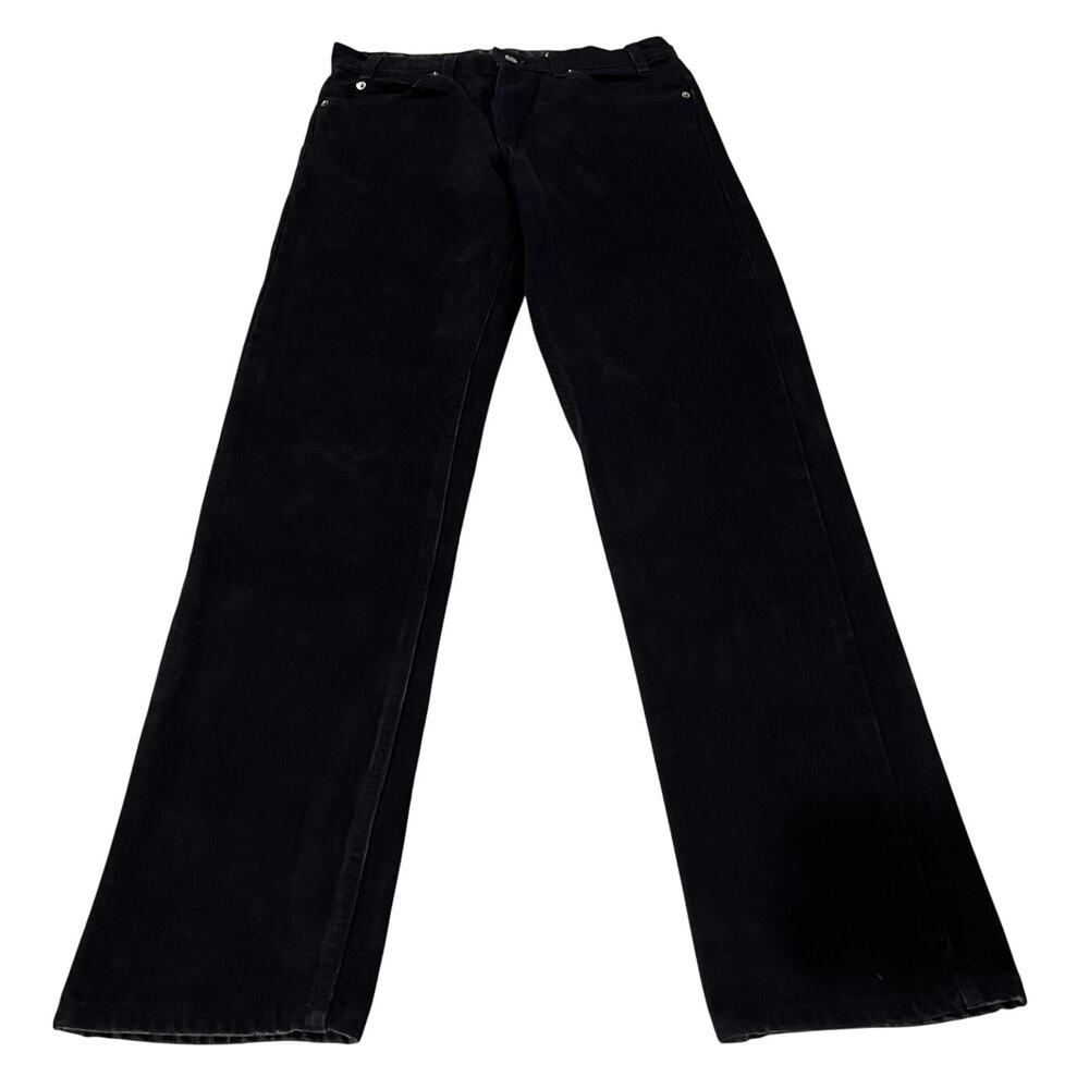 15-9 LEVI'S Men's NWOT 505 Regular Fit Straight Leg Jeans Black 33x34